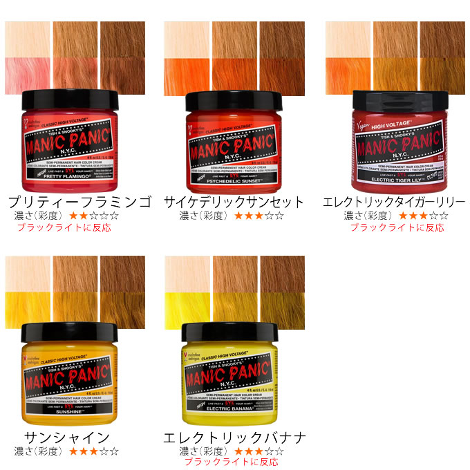 MANIC PANIC マニックパニック ヘアカラークリーム 118mL (レッド