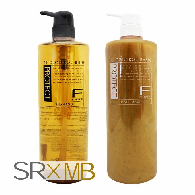 ★ フィヨーレ Fプロテクト SR ヘアシャンプー リッチタイプ + MB ヘアマスク ベーシックタイプ ＜各1000mL(g)＞ポンプセット