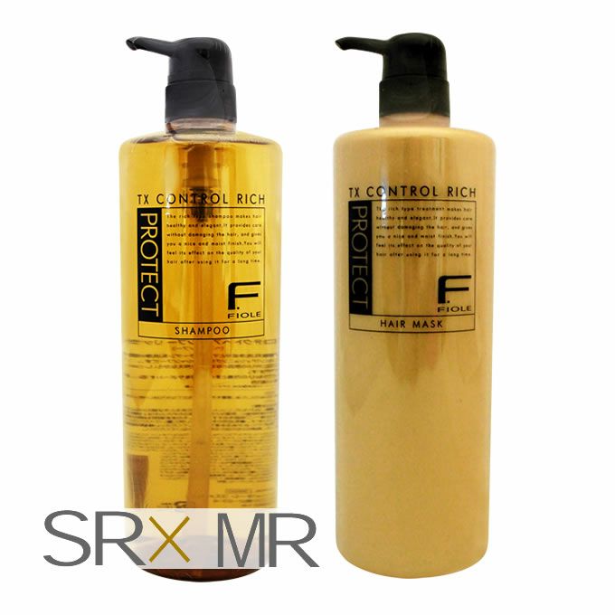 ★ フィヨーレ Fプロテクト SR ヘアシャンプー リッチタイプ + MR ヘアマスク リッチタイプ ＜各1000mL(g)＞ポンプセット