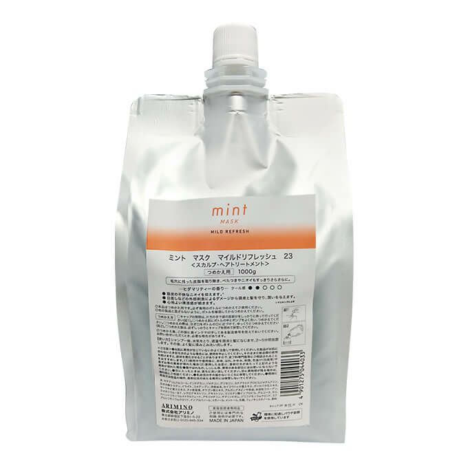 アリミノ ミント マスク　マイルドリフレッシュ 1000g （詰替）　ヒダマリティーの香り