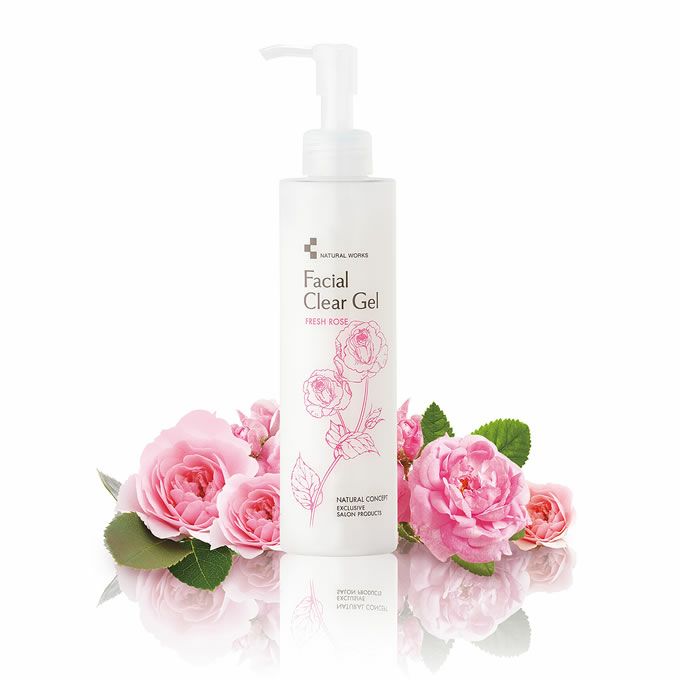 菊星 ナチュラルワークス フェイシャルクリアジェルROSE 200mL｜美容室