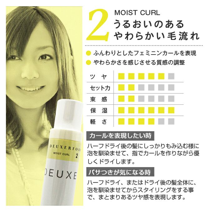 ナンバースリー デューサー フォーム 2 (モイストカール) 180g｜美容室