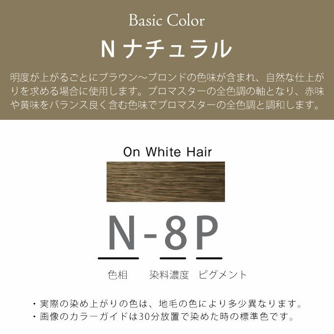 ホーユー プロマスター ピグメント N-8P ナチュラル 80g 医薬部外品