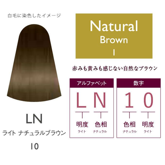 ナンバースリー ペルーラルーチェ LN 10 ライト ナチュラルブラウン 140g（ヘアマニキュア）｜美容室専売品のナカノザダイレクト本店