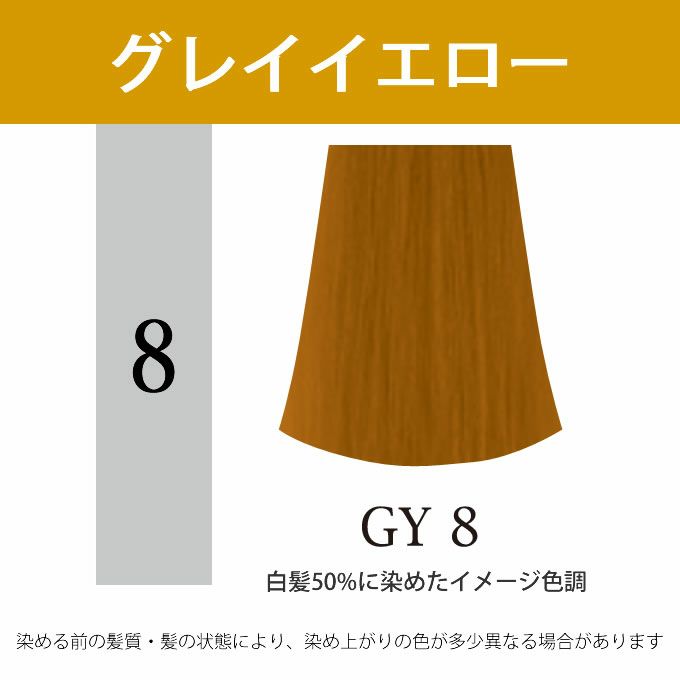 ナプラ アクセスフリーHB グレイシスカラー GY8 グレイイエロー 80g
